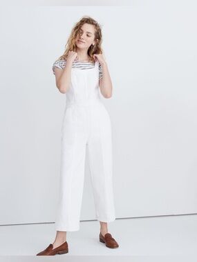 Madewell White Denim Jumpsuit Overalls🤍